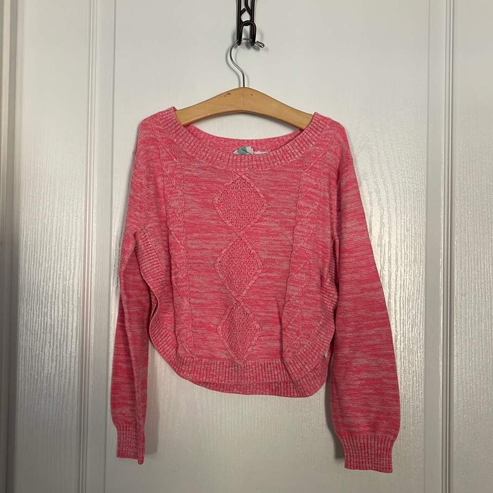 Girls Roxy Cropped Sweater